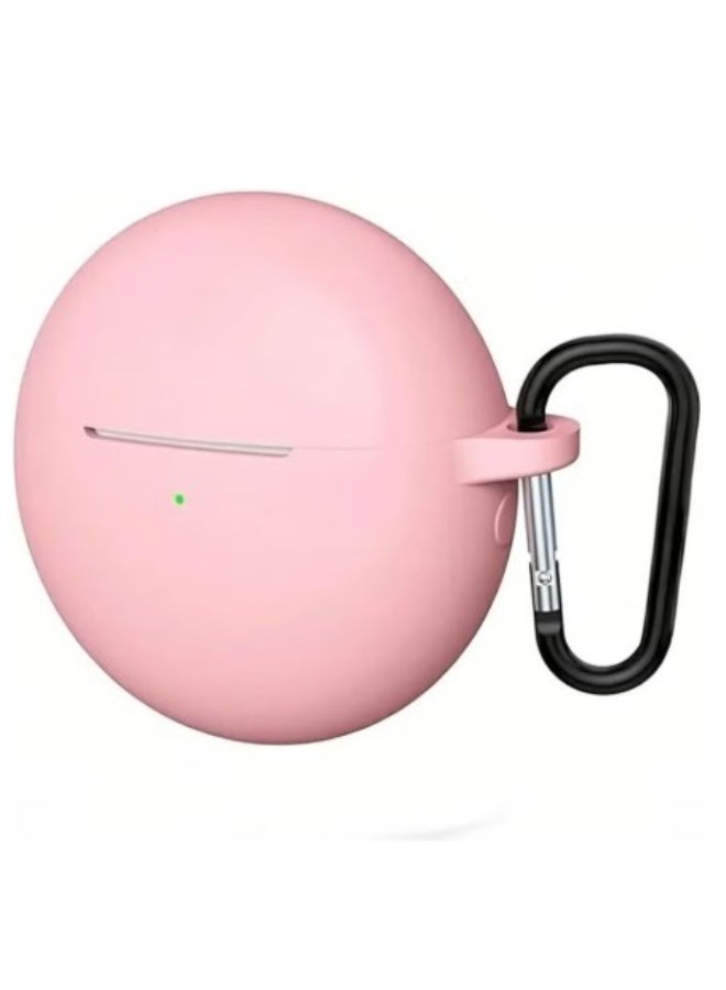 Case Compatible with Huawei Freebuds 7i, Silicone Case, Light Weight, Shockproof, Portable - Pink